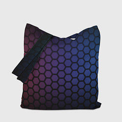 Сумка-шопер Abstract hexagon fon, цвет: 3D-принт