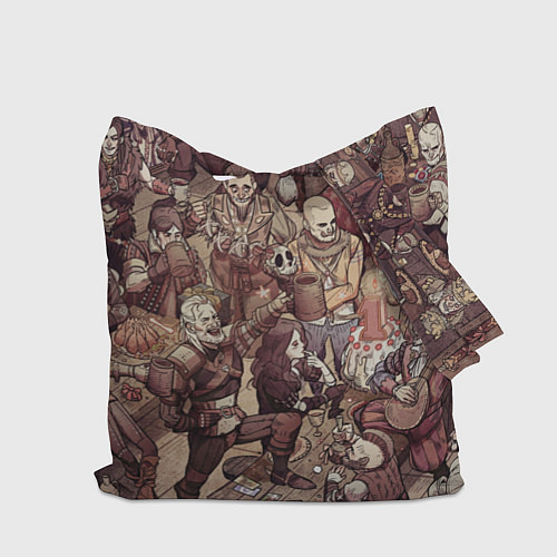 Сумка-шоппер The Witcher Геральт и все, все, все / 3D-принт – фото 2