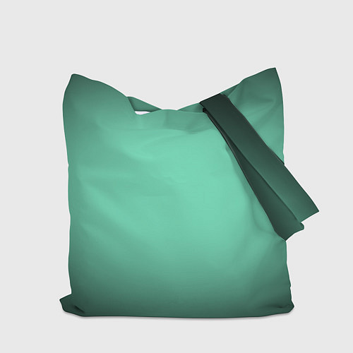 Сумка-шоппер Аквамариновый градиент / 3D-принт – фото 2