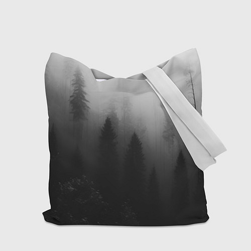 Сумка-шоппер Красивый туманный лес / 3D-принт – фото 2