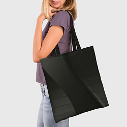 Сумка-шопер Чёрные геометрические металлические листы, цвет: 3D-принт — фото 2