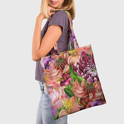 Сумка-шопер Райские цветы, цвет: 3D-принт — фото 2