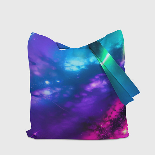 Сумка-шоппер Bart Simpson and Maggie in space - neural network / 3D-принт – фото 2