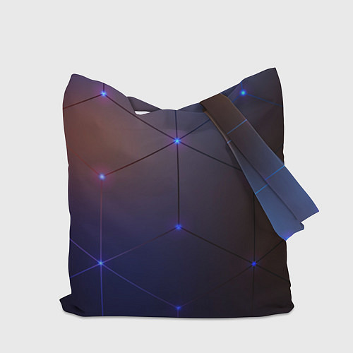 Сумка-шоппер Неоновая современная броня / 3D-принт – фото 2