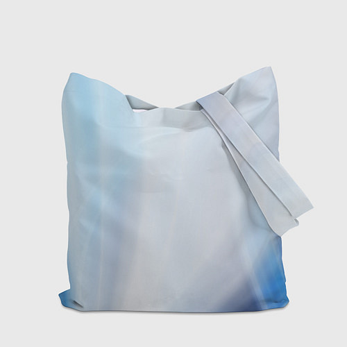 Сумка-шоппер Светлые синие и голубые волны / 3D-принт – фото 2