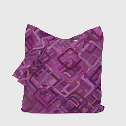 Сумка-шоппер Фиолетовые диагонали