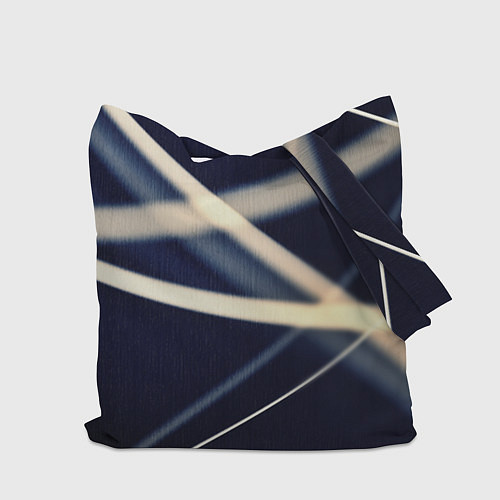 Сумка-шоппер Полосатая абстракция / 3D-принт – фото 2