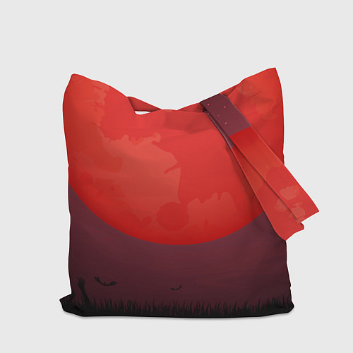 Сумка-шоппер Король и шут красная луна / 3D-принт – фото 2