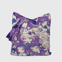 Сумка-шопер Японские девушки в стиле анимэ, цвет: 3D-принт