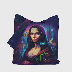 Сумка-шопер Cyberpunk Mona Lisa, цвет: 3D-принт