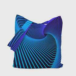 Сумка-шопер Неоновая спираль - мода, цвет: 3D-принт