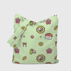 Сумка-шопер Паттерн - Япония, цвет: 3D-принт