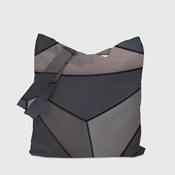 Сумка-шоппер Тёмный треугольный паттерн
