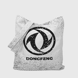 Сумка-шопер Dongfeng с потертостями на светлом фоне, цвет: 3D-принт