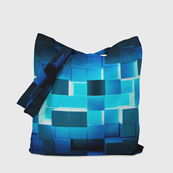 Сумка-шоппер Неоновые кубы с подсветкой