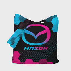 Сумка-шопер Mazda - neon gradient, цвет: 3D-принт