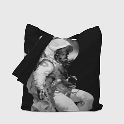Сумка-шопер Девушка астронавт, цвет: 3D-принт