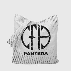 Сумка-шопер Pantera с потертостями на светлом фоне, цвет: 3D-принт