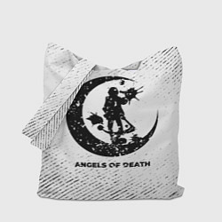 Сумка-шопер Angels of Death с потертостями на светлом фоне, цвет: 3D-принт