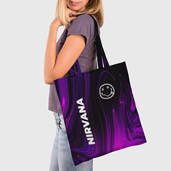 Сумка-шопер Nirvana violet plasma, цвет: 3D-принт — фото 2