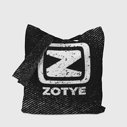 Сумка-шоппер Zotye с потертостями на темном фоне
