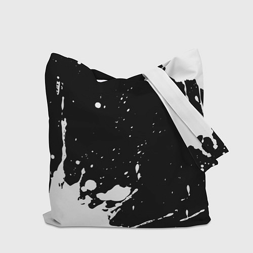 Сумка-шоппер Breaking Benjamin и рок символ на темном фоне / 3D-принт – фото 2