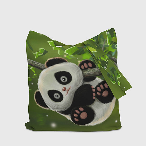 Сумка-шоппер Панда на дереве отдыхает / 3D-принт – фото 2