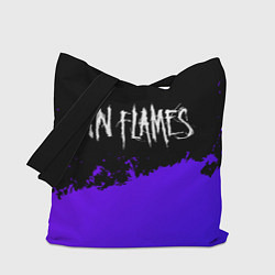Сумка-шопер In Flames purple grunge, цвет: 3D-принт