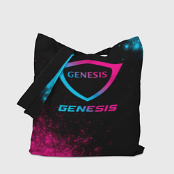 Сумка-шопер Genesis - neon gradient, цвет: 3D-принт