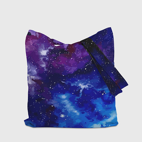 Сумка-шоппер Панда-космонавт в космосе - неон / 3D-принт – фото 2