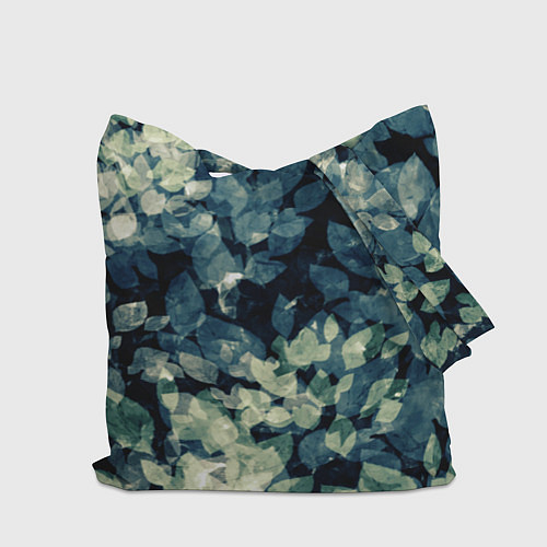 Сумка-шоппер Темные листья / 3D-принт – фото 2