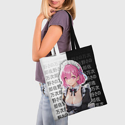 Сумка-шопер Рам - аниме ре зеро, цвет: 3D-принт — фото 2