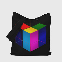 Сумка-шоппер Многосторонний цветной куб