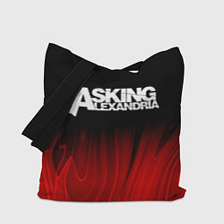 Сумка-шоппер Asking Alexandria red plasma