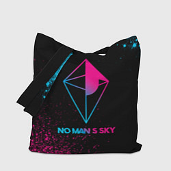 Сумка-шопер No Mans Sky - neon gradient, цвет: 3D-принт