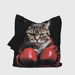 Сумка-шопер Cat boxing, цвет: 3D-принт