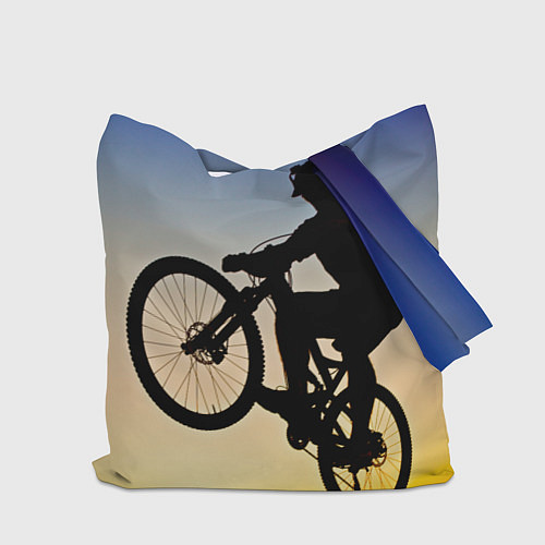 Сумка-шоппер Прыжок велосипедиста / 3D-принт – фото 2