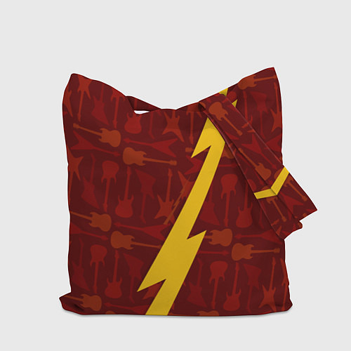 Сумка-шоппер Fall Out Boy гитары и молния / 3D-принт – фото 2