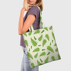 Сумка-шопер Лесной зеленый папоротник, цвет: 3D-принт — фото 2