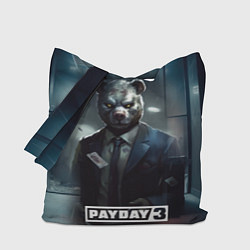 Сумка-шопер Payday 3 bear, цвет: 3D-принт