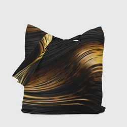 Сумка-шоппер Black gold waves