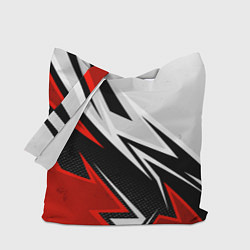 Сумка-шопер Бело-красная униформа для зала, цвет: 3D-принт