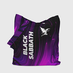 Сумка-шопер Black Sabbath violet plasma, цвет: 3D-принт