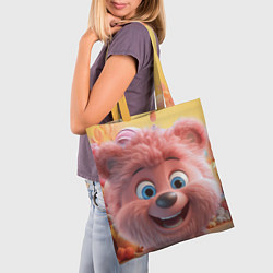 Сумка-шопер Веселый медвежонок, цвет: 3D-принт — фото 2