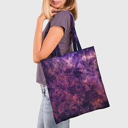 Сумка-шопер Текстура - Purple galaxy, цвет: 3D-принт — фото 2