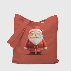 Сумка-шопер Пластилиновый Дед Мороз, цвет: 3D-принт