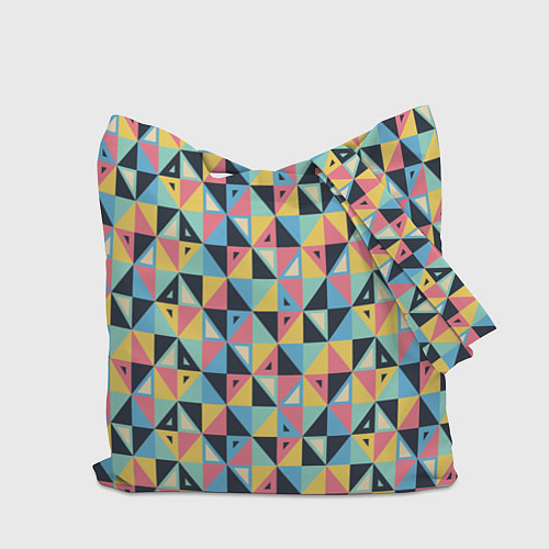 Сумка-шоппер Треугольная мозаика / 3D-принт – фото 2
