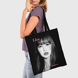 Сумка-шопер Blackpink Lisa Portrait, цвет: 3D-принт — фото 2