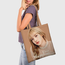 Сумка-шопер Blackpink Lisa blonde, цвет: 3D-принт — фото 2