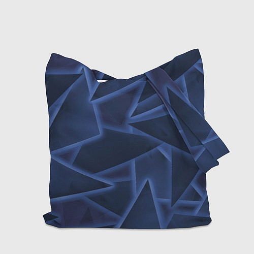 Сумка-шоппер Треугольники, неон / 3D-принт – фото 2